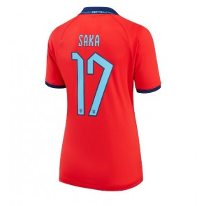 Lacne Ženy Futbalové dres Anglicko Bukayo Saka #17 MS 2022 Krátky Rukáv - Preč